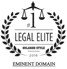 #1 Legal Elite | Orlando Style Magazine | 2016 | Eminent Domain